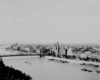 Le pont Elisabeth et le district de Pest vus depuis des hauteurs du mont Gellért, Budapest, vers 1935